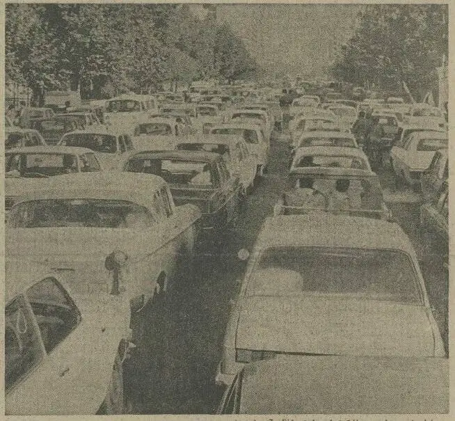 عکس؛ سفر در زمان؛ روزی که ترافیک تهران قفل شد 