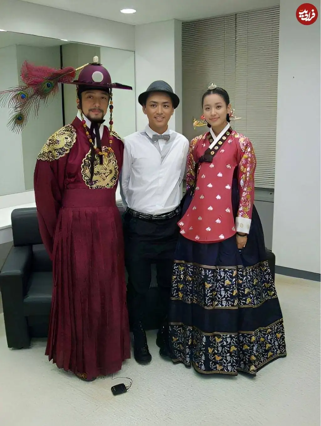 عکس| سفر در زمان؛ «دونگی و امپراطور سوکجونگ» در پشت صحنه سریال دونگ یی؛ سال 1389