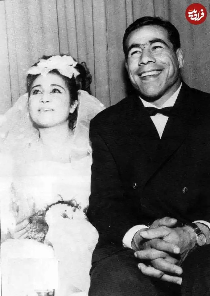 عکس| سفر در زمان؛ مراسم عروسی «غلامرضا تختی و شهلا توکلی»؛ سال 1345