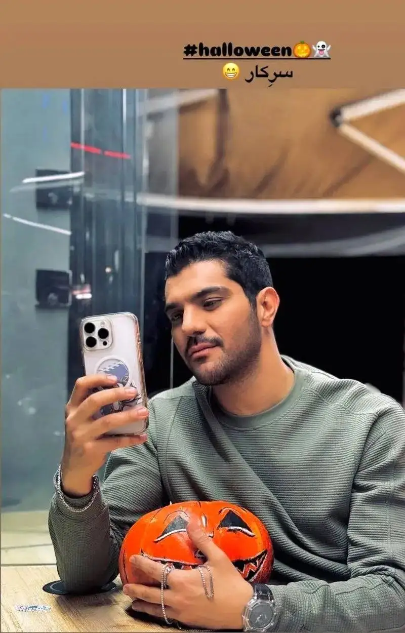 عکس؛ سینا مهراد در جشن هالووین