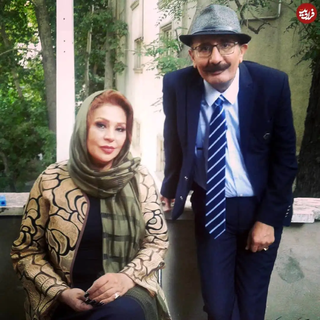 عکس| سفر در زمان؛ «ادریس» سریال نون خ در کنار نسرین مقانلو؛ سال 99