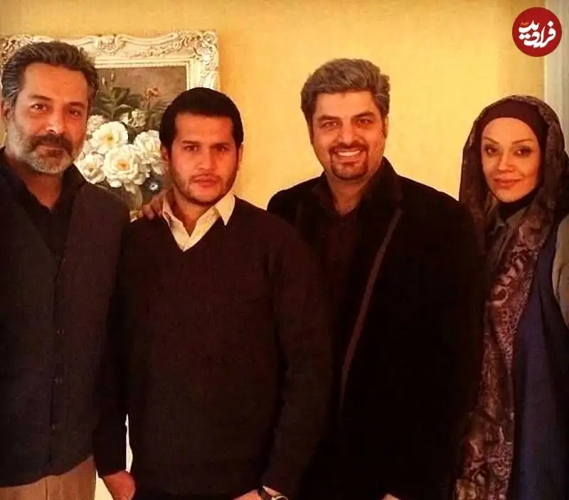 عکس| سفر زمان؛ عکس یادگاری «طاها، نادر و زیور» در پشت صحنه سریال «آوای باران»