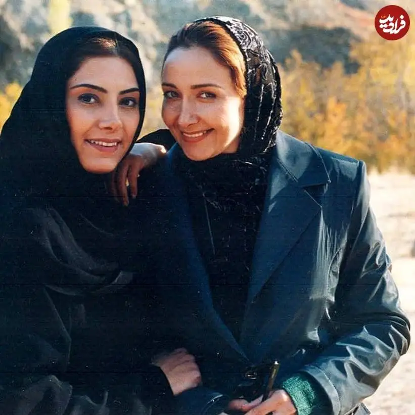 عکس| سفر در زمان؛ «زلیخا» سریال یوسف پیامبر در کنار لادن طباطبایی؛ اوایل دهه 80