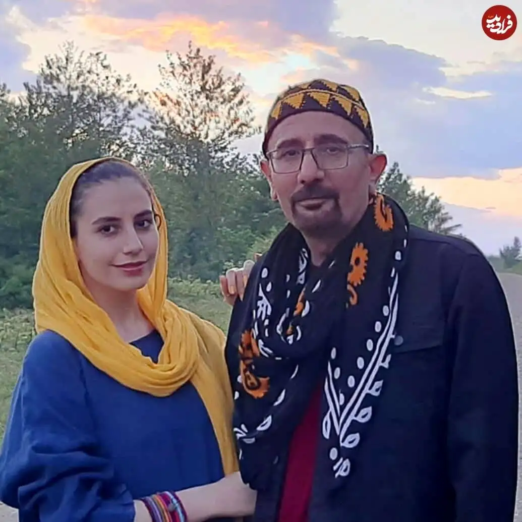 عکس| سفر در زمان؛ «ادریس» سریال نون خ در کنار دخترش در 55 سالگی؛ سال 99
