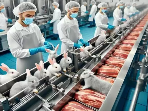 (ویدئو) مزرعه یک میلیون دلاری پرورش خرگوش در چین؛ نحوه فرآوری گوشت و پوست خرگوش