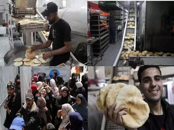 (ویدئو) زنده شدن یک نانوایی در غزه