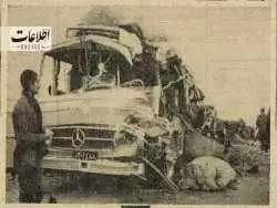 (عکس) سفر به ایران قدیم؛ تصادف مرگبار اتوبوس و کامیون جان 15 نفر را گرفت!