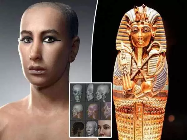 (تصاویر) بازسازی چهره «توت عنخ آمون» فرعون مصر پس از 3 هزار و 300 سال!