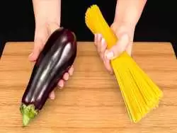(ویدئو) فرآیند پخت ماکارونی با بادمجان؛ یک غذای متفاوت آلمانی 