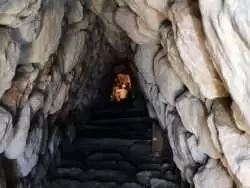 (تصویر) «نردبان» سه هزارساله ای که در «تونل آب مقدس» کشف شد