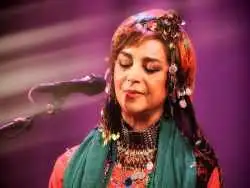 (عکس) سفر در زمان؛ «سیما بینا در کنار دولت آبادی و فریدون مشیری»؛ دهه 60