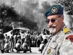 عکس؛ سفر در زمان؛ «ناخدا صمدی» در زمان جنگ و در خرمشهر؛ دهه 60