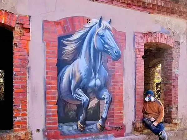 تصاویر؛ هنر خیابانی؛ آثار خلاقانه های که از «اسب ها» الهام گرفته اند