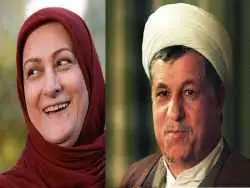 عکس؛ سفر به تاریخ؛ «مریم امیرجلالی» در دیدار با «هاشمی رفسنجانی»؛ سال 1394