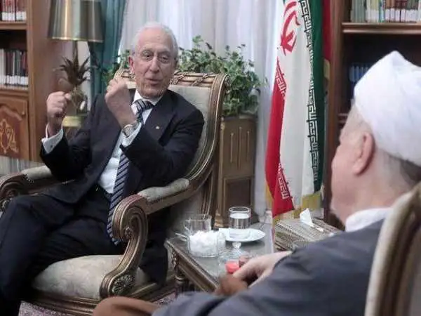 عکس؛ سفر به تاریخ؛ دیدار «پروفسور سمیعی» با «هاشمی رفسنجانی»؛ سال 1394