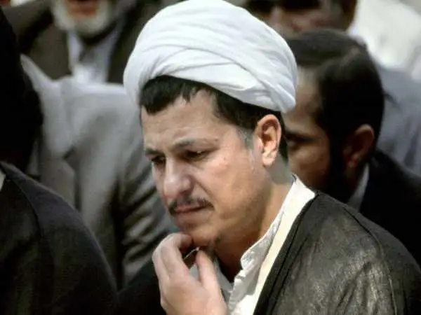 عکس؛ سفر به تاریخ؛ ملاقات «هاشمی رفسنجانی» با «شیخ احمد یاسین، بنیانگذار حماس»؛ سال 1377