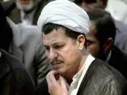 عکس؛ سفر به تاریخ؛ ملاقات «هاشمی رفسنجانی» با «شیخ احمد یاسین، بنیانگذار حماس»؛ سال 1377