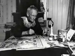 عکس؛ نقاشی 1 میلیون دلاری که «پیرزن 83 ساله» روستایی آن را کشید