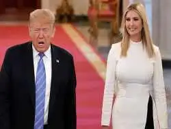 عکس؛ سفر در زمان؛ «ایوانکا ترامپ در 12 سالگی در کنار پدر و مادرش»؛ سال 1372