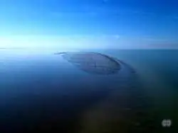 یک جزیرۀ جدید در «دریای خزر» پدیدار شده است