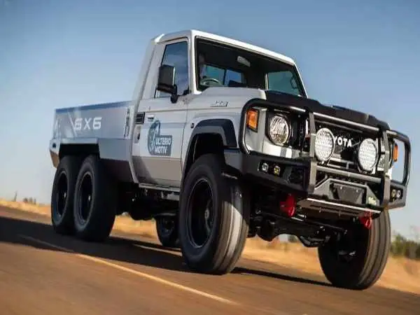 تصاویر؛ تبدیل تویوتا لندکروزر سری 70 به پیکاپ شش چرخ با ظرفیت بار 6 تن!