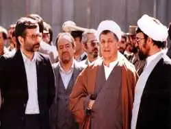 عکس؛ سفر در زمان؛ «محسن رضایی در کنار هاشمی رفسنجانی و حسن روحانی» در جبهه؛ دهه 60