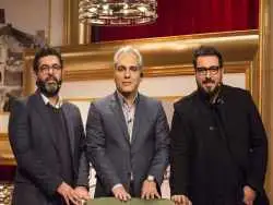 عکس؛ سفر در زمان؛ «مصطفی کیایی و هانیه توسلی در کنار هومن سیدی»؛ سال 1392