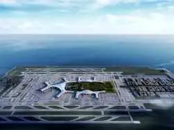 بزرگترین فرودگاه جهان روی یک جزیره  مصنوعی در چین که 80 میلیون مسافر را جابه جا می کند
