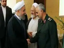 عکس؛ سفر به تاریخ؛ ملاقات «حسن روحانی» با «زینب و نرجس، دختران سردار سلیمانی»؛ سال 98