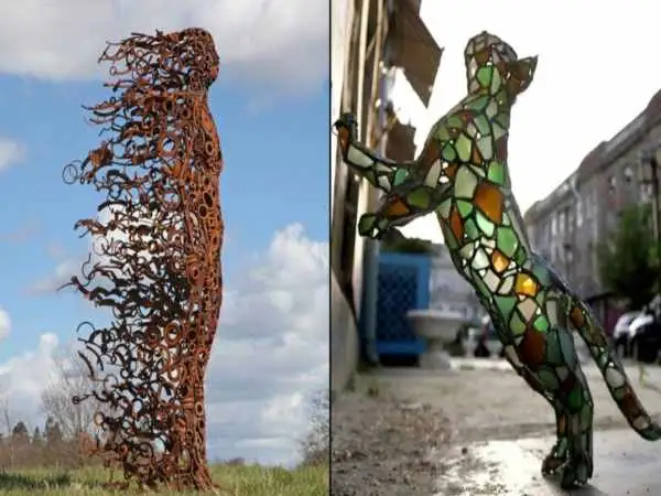 تصاویر؛ هنرهای خیابانی؛ شاهکارهای خلاقانه ای که با «مواد بازیافتی» ساخته شده اند