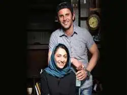 عکس؛ سفر در زمان؛ جشن عقد «امین حیایی و نیلوفر خوش خلق»؛ سال 77