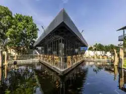 تصاویر؛ کافه «لا دو»؛ این معماری با ماهی های زنده اش شهرت دارد! 