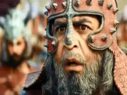 عکس؛ سفر به تاریخ؛ «ابن زیاد و ثابت بن مختار» (سریال مختارنامه) در کنار «طناز طباطبایی»