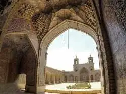 تصاویر؛ مسجد صورتی شیراز کجاست ؟