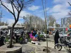 عکس؛ سفر به تاریخ؛ منظرۀ میدان «تجریش» در سال 1352