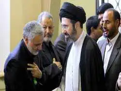 عکس؛ سفر به تاریخ؛ «سید مجتبی خامنه ای» و برادرش «سید مصطفی» در دفتر حزب الله لبنان