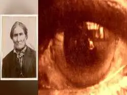 تصویر زن عکاس که 104 سال در چشم یک جنگجوی سرخپوست مخفی مانده بود