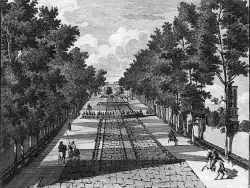 عکس؛ سفر در زمان؛ چهارباغ و پل الله وردی خان (سی وسه پل) در سال 1082 هجری شمسی