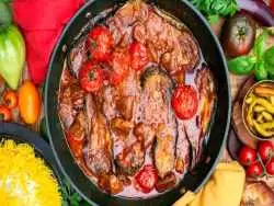 طرز تهیه خوراک گوجه بادمجان ساده با طعمی بی نظیر
