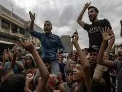 در تهران برخی برای توافق حماس و اسرائیل جشن گرفته  اند