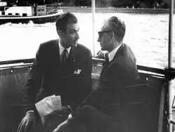 عکس| سفر در زمان؛ «اردشیر زاهدی، محمدرضا پهلوی و مهناز زاهدی در یک سفر خارجی»؛ دهه 40