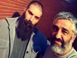 عکس| سفر در زمان؛ تصویری زیرخاکی از «پژمان جمشیدی» در کنار «علی انصاریان»